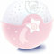 Infantino Beruhigendes Licht und Projektor – Ansteckbares Nachtlicht für Kinderbetten mit Grow-With-Me-Design, Sternennachtprojektor und Tischlicht mit integrierten Melodien und Tonsensoren, Grau