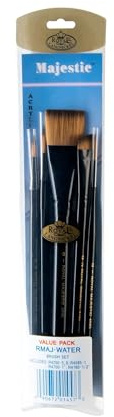 Royal & Langnickel Majestic Deluxe Watercolor Artist Brush Set, 5-piece
