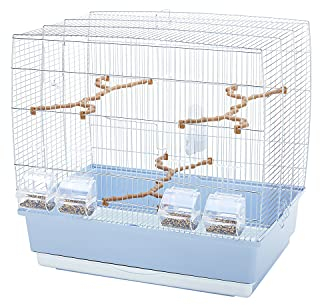 Imac Vogelkäfig Irene 4 grau/weiß, 59 x 38 x 56 cm