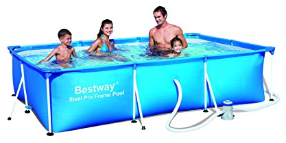 Bestway 8321265 Piscina Rectangular con Depuradora 300x200x66 cm.