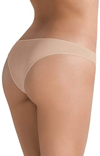 Cotonella 3 Pezzi Slip Donna L'Altra 3490 Mini in Cotone Bielastico (L, Beige)