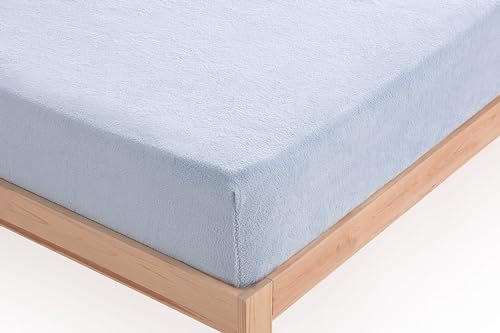 Donegal Collections Sabana Bajera Coralina 135 - Bajera Coralina Invierno Azul - Sabanas Coralina Ajustable - Sabana Bajera 135x190/200 cm - Termicas Tacto Doble Cara Ajustable Otoño/Invierno