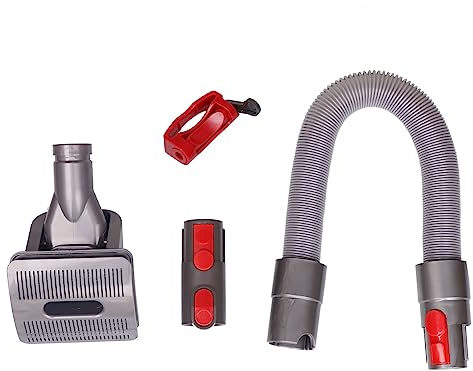 LRFDRESS 1 Set Cani Gatti Spazzola Pelo Compatibile con Aspirapolvere Dyson V15 V12 V11 V10 V8 V7 V6,Spazzola per attrezzo Autopulente Flessibile Strumenti di Toelettatura per Animali Domestici