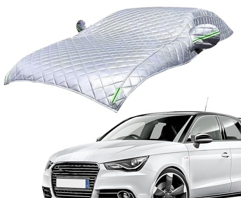 Whrcy Bâche Voiture Extérieur Hiver,bache Protection Voiture Anti Grele, Housses C Omplètes D'automobile Anti-poussière Et Anti-Neige avec Bandes Réfléchissantes pour Hayon, Berline Et SUV