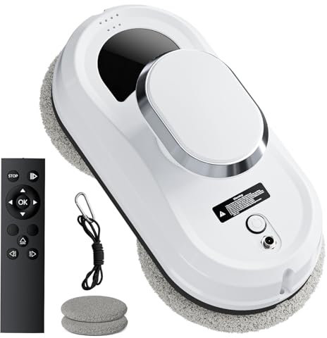 Ovshnrr Fensterputzroboter 3000PA Fensterputzer Elektrisch Automatischer Fensterroboter Fensterreiniger Roboter Fernbedienun