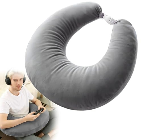 Yuragim Cuscino ergonomico Crealis, cuscino di supporto all'uncinetto, per lettura, per adulti, bambini, per lettura, per giocare, lavorare all'uncinetto