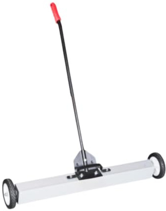 F Fityle Scopa con ruote lisce, spazzatrice da giardino, spazzatrice per metalli, pulizia per officina, costruzione, casa, 36 Inch