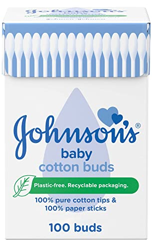 Johnson'S 62558 Bastoncini in cotone, Confezione da 200 pezzi