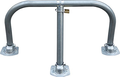 MrLion TUB1010 - Staffa di blocco per parcheggio, in acciaio zincato, made in Austria