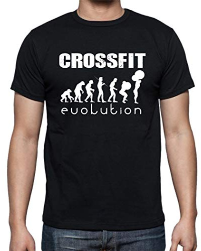 the Fan Tee Camiseta de Hombre Crossfit Deporte Gimnasio Gym Pesas 016 L