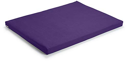 basaho Zabuton Tappetino da Meditazione | Cotone Organico | Imbottitura in Fibra di Lana Riciclata (Viola Puro)