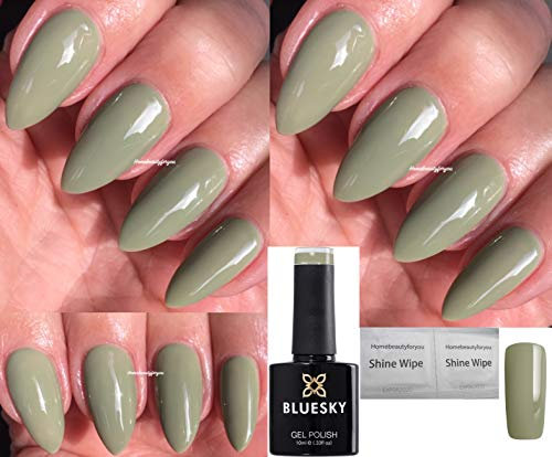 Bluesky Gel Nail Polish GREEN OLIVE COLOR IVY 1908 UV LED Soak Off 10ml (Requires Drying under LED/UV Lamp)