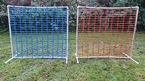 Wuzzmann 2er Set NADAC HOOPERS Agility-Zaun / Gate, PVC, VDH-KONFORM, Gelb/Orange, 1,05m x 1,16m x 1,16m, 1,2kg, Grobmasken, Outdoor, für Hunde aller Größen