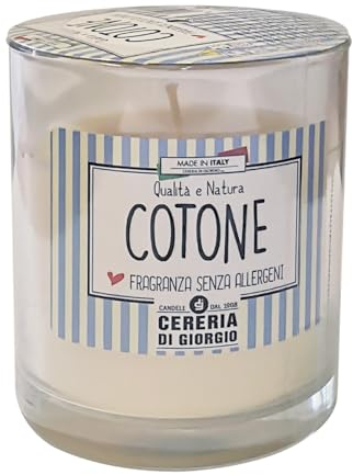 Cereria di Giorgio Bougie en cire végétale parfumée en verre, coton