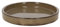 Rivanto® Blumentopf Untersetzer groß glasiert grau Ø 25,5 cm, H3,5 cm Keramik Terracotta