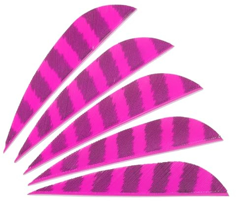 PATIKIL pilfjädrar 20-pack 3 tums pilfjädrar kalkonfjäder höger vinge befjädrad pilfjädrar för gör-det-själv-målskytte, rosa.