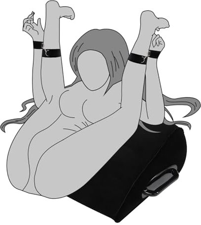 NEWZEST Sex Pillow with BDSM Bondage Restraints, Inflatable Sex Pillow Sex Bondage Sex Furniture for Bedroom Couple Sex Games Position Support, Sex Wedge Pillow Sex Ramp Sex Straps Adult Sex Toys Kit