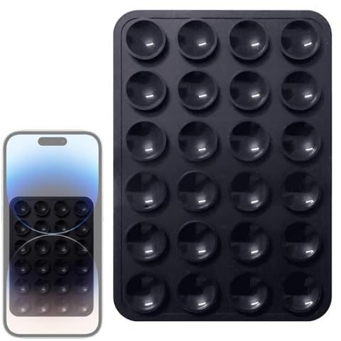 brooksnaji Étui de téléphone d'aspiration, Prise de téléphone en Silicone | Support de téléphone Portable en Silicone Polyvalent,Support d'accessoires de téléphone pour Selfie et vidéo, Support