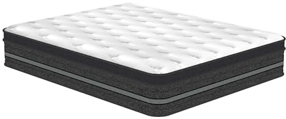 Colchón 140x200 cm con Certificación Oeko-Tex, Altura 30 cm Grosor Espuma Viscoelástica de Alta Densidad con Muelles Ensacados Individuales, Higiénico y Transpirable,7 Zonas Soporte Lumbar Ergonómico