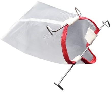 Lurrose Colador de Miel de Nailon Cuadrado Gancho, Filtro de Miel Fina Reutilizable, Red para Filtrar Impurezas, Utensilio para Apicultura y Filtrado de Vino, Herramienta Multifunción