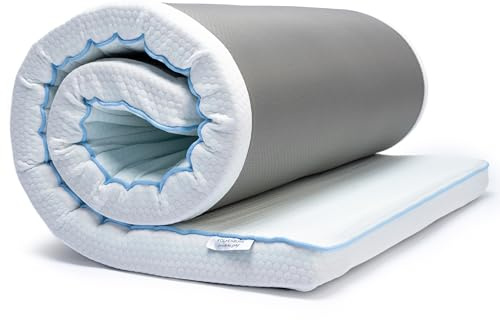 Wolkenruhe Matratzen Topper 140x200cm - Himmlischer Schlaf durch 7 Zonen Gel System in H2 H3 - Premium Memory Foam Matratzentopper für Bett und Boxspringbett