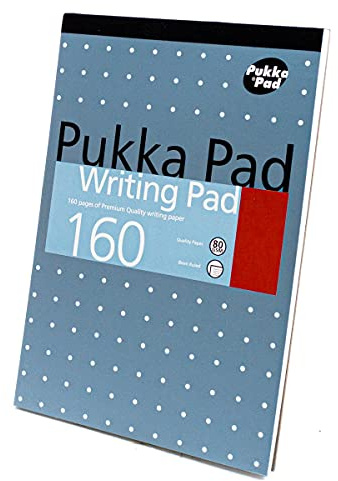 Pukka Pad A5 Writing Pad 160pages Of 80GSM Premium Quality Writing Paper (Pack of 6)