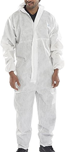DISPOSABLE BOILERSUIT TYP 5/6 WHITE M