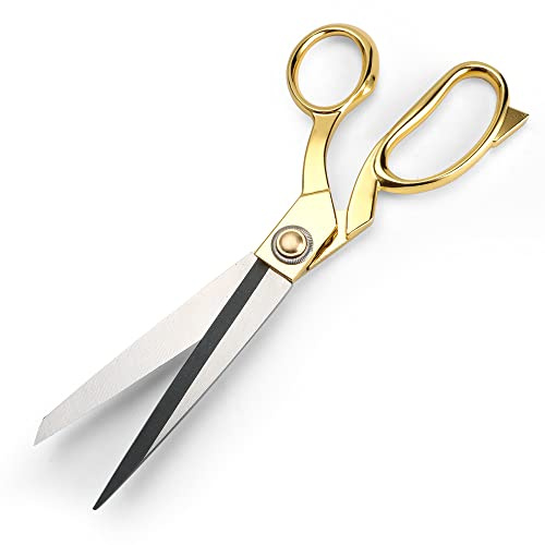 Ciseaux de Couture Professionnel en Acier Inoxydable, Très Résistants, Ciseaux pour Couper le Tissu, le Cuir, la Maison, (26cm, 999)