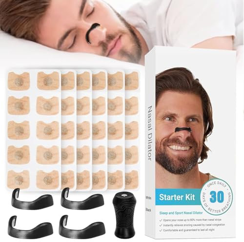 Anti Schnarch Nasenspreizer,60 PCS Magnetic Nose Strip Magnetische Nasenpflaster Effektive Nasenstrips Gegen Schnarchen Magnetic Breathing Nasal Strip Nasenpflaster Schnarchen für Besser Atmen Stein