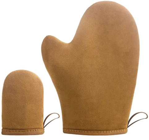 2 Stück Selbstbräuner Handschuh, Bräunungshandschuh,Self Tanning Mitt, Selbstbräuner Rücken Applikator, für Selbstbrä Uner Spray, SelbstbräUner Mousse, Tanning Oil, Tanning Water -Braun