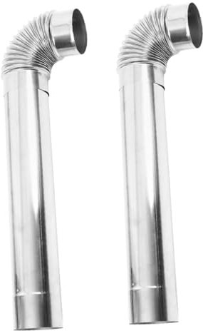 BESPORTBLE Tuyau De Poêle en Acier Inoxydable pour Cheminée Tente Four Convient pour Le Camping en Plein Air À Domicile