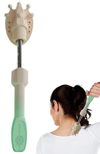 Rascador eléctrico, rascador automático para aliviar la picazón con garra ampliada, mango retráctil para adultos, mujeres, hombres, para aliviar la picazón en la cabeza, espalda y piernas, 15.3 x 1.97