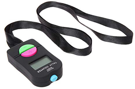 Digital Hand Tally Counter Electronic Manual Clicker Gym Hand Held Swim Lap Waterproof