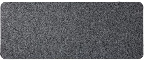ANRO Smal dörrmatta skor inomhus Grå 75 x 30 cm | Material: polypropen, halkfri gummibaksida, 5 mm, tvättbar, för inomhus och utomhus