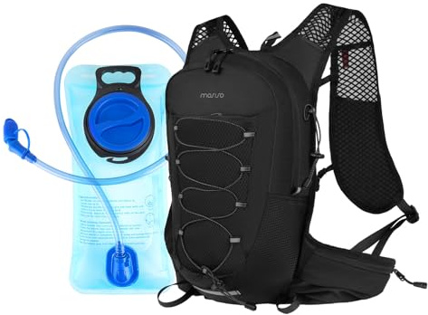 MOSISO Gilet Zaino Idratazione Running con Sacca d'Acqua 2L, Pacco Leggero