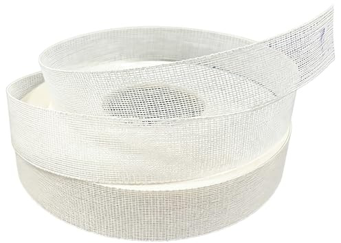 Fishbone Hem Tape, Fiberglass Cloth Tape, Fabric Hemming, Scrim Tape(4M) | Applicable to Sewing Narrow and Curved Hems, Flexible Fabric Guide for Chiffon, Silk, Skirts, Wedding Veils, Sewing Beginners