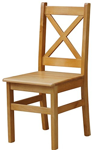 k koma Stuhl KREUZSTUHL MASSIV Kiefer Holz -NEU restaurantstuhl MASSIVHOLZ (Alder)