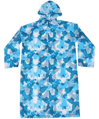 PRETYZOOM Wiederverwendbarer Regenmantel Regenponcho Jacke mit Kapuze Und ?rmeln Schutzanzug Isolationsanzug Schutzanzug Body für Erwachsene Blau