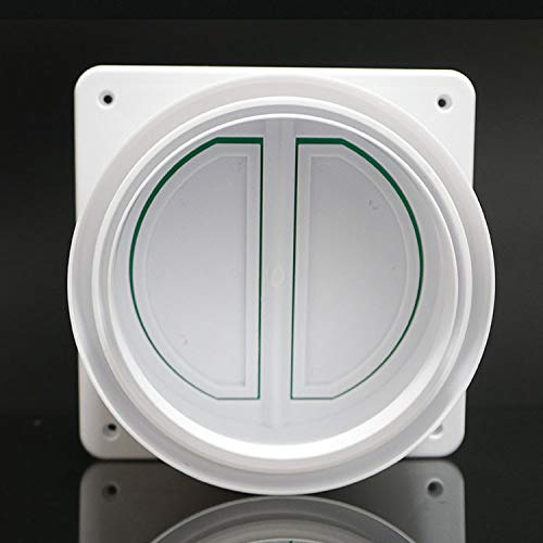 Universal Backdraft Damper Duct - Range Hood Kitchen Draft Stopper - Backflow Preventer - Vent Deflector - Exhaust Fan Check Valve Anti Odor Control Valve Flue Smoke Control 15/16/18cm