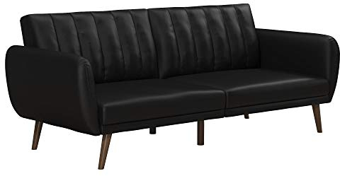 Novogratz Brittany Sofabed Black Faux Leather