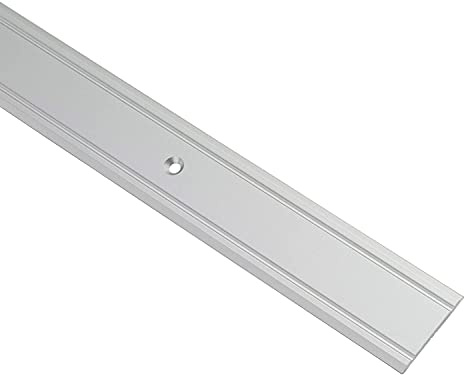 Gedotec Profilé de transition en aluminium Rail de transition perforé Profilé de sol à visser - SUPER PLAT | Largeur 30 mm | Alu argent anodisé | 90 cm