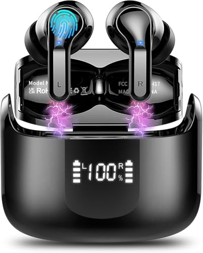 Wireless Earbuds, Bluetooth 5.4 Headphones 2026 NEW Ear Buds 40H Stereo