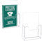 heavenlife Flyerständer, DIN A5 Prospekthalter, 2 Stück Flyerständer, Transparenter Prospektaufsteller, 14x7.6x20.8cm Tischprospekthalter A5 für Büros, Theke, Hotel, Shop