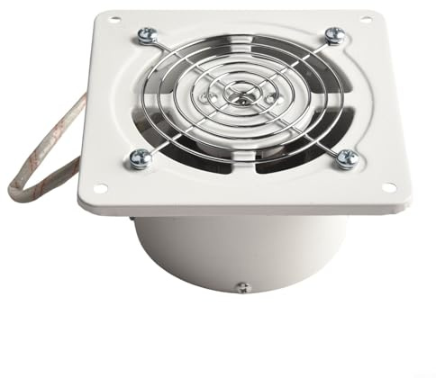 Ventilador de ventilación de baño de 4 pulgadas para una extracción eficiente de aire en inodoro, baño y cocina con motor de 25 W y funcionamiento silencioso