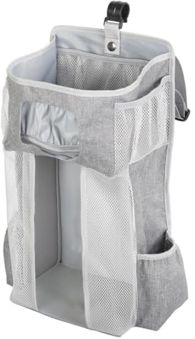 Organisateur suspendu pour berceau de bébé, support d'empilage de couches capacité, sac rangement pour pépinière, organisateur couches
