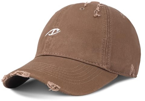AYPOW 100% Lavada Algodón Gorra de Béisbol para Hombre Mujeres, Clásica Vintage con Bordado Sombreros de Verano, Protección UV Ajustable Plegable Sombrero de Sol Verano Cap para Correr Tenis Unisexo