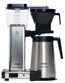 Moccamaster KBG Select, Cafetiere, Thermos, Machines à Café, Poli, 1.25 Litre