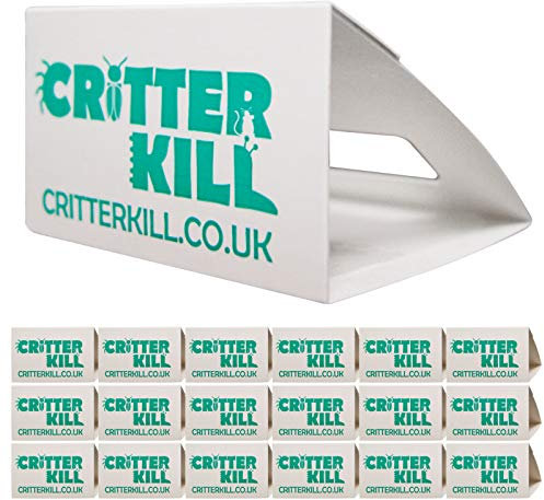 CritterKill Spider Trap 18 Pack - Spiders And Crawling Insect Killer Traps - Child And Pet Safe - Eco Friendly