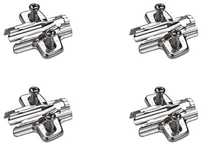 Placa de montaje transversal de Hettich Ajuste de altura de orificio oblongo para Sensys y bisagras Intermat (9071626) x4