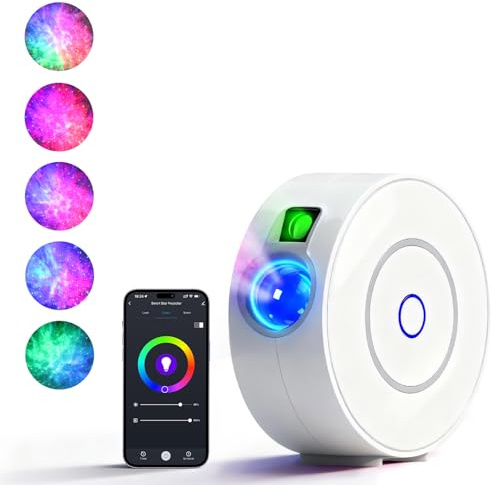LIUYANG Galaxy Projector for Bedroom, Voice Control Star Projector with Nebula, Night Light for Kids Adults Room Decor Home Party Bar, Compatible with Alexa & Google Home Birthday Valentines Day Gifts